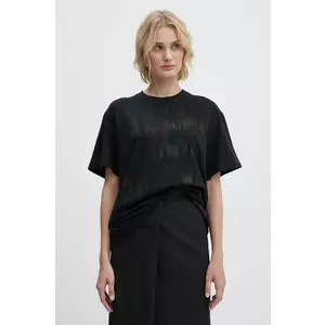 MM6 Maison Margiela tricou din bumbac femei, culoarea negru, S62GD0193.S23962 imagine