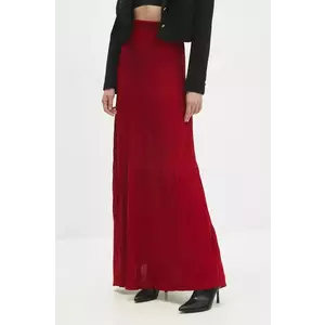 Answear Lab fustă culoarea rosu, maxi, evazati imagine