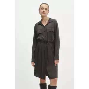 Answear Lab rochie culoarea negru, mini, dreaptă imagine