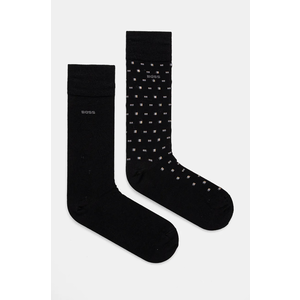 BOSS sosete 2-pack barbati, culoarea negru, 50524282 imagine