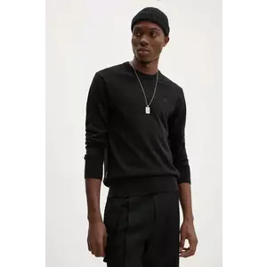 G-Star pulover de lână bărbați, culoarea negru, light, D25174-D847 imagine