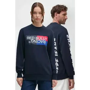 Pepe Jeans bluză Red Bull Racing x Pepe Jeans culoarea bleumarin, cu imprimeu, RU580007 imagine