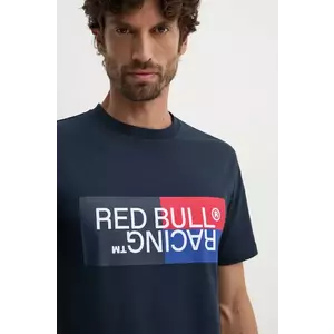 Pepe Jeans tricou din bumbac Red Bull Racing x Pepe Jeans bărbați, culoarea bleumarin, cu imprimeu, RM500001 imagine