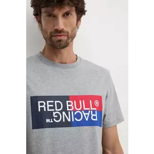 Pepe Jeans tricou din bumbac Red Bull Racing x Pepe Jeans bărbați, culoarea gri, cu imprimeu, RM500001 imagine