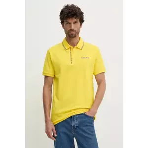 Pepe Jeans tricou polo Red Bull Racing x Pepe Jeans bărbați, culoarea galben, cu imprimeu, RM540001 imagine