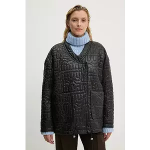 MUNTHE geaca cu doua fete TIMOTHIE femei, culoarea negru, de tranzitie, oversize, 243153524343 imagine