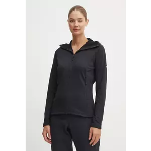 Montane hanorac Protium culoarea negru, cu glugă, neted, FPRHO17 imagine