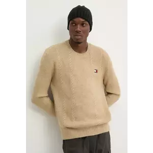 Tommy Jeans pulover barbati, culoarea maro, DM0DM19440 imagine