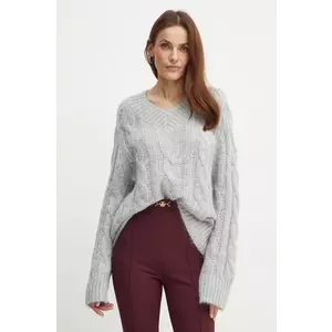 MICHAEL Michael Kors pulover de lana femei, culoarea gri, light, MF460Z8F5C imagine