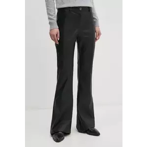 Artigli pantaloni femei, culoarea negru, evazati, high waist, ACPA000229 imagine