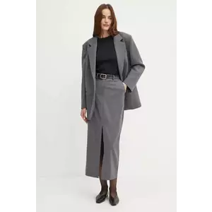 Simona Corsellini fustă culoarea gri, maxi, drept, A24CPGO006 imagine