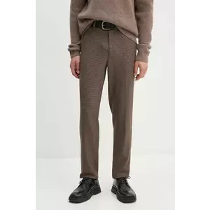 Les Deux pantaloni barbati, culoarea maro, drept, LDM501092 imagine