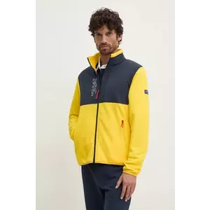 Pepe Jeans hanorac fleece Red Bull Racing x Pepe Jeans culoarea galben, cu imprimeu, RM490006 imagine