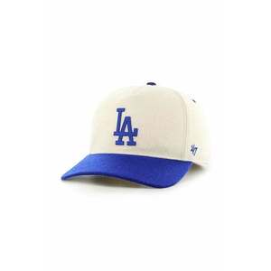 47 brand șapcă din amestec de lână MLB Los Angeles Dodgers culoarea bej, cu imprimeu, B-CHSHT12WIP-NT imagine
