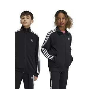 adidas Originals bluza copii FIREBIRD TOP culoarea negru, cu imprimeu, IY9800 imagine