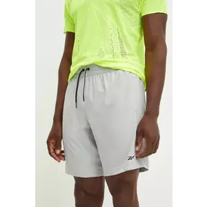 Reebok pantaloni scurți de antrenament Workout Ready culoarea gri, 100062135 imagine
