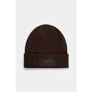 Alpha Industries caciula culoarea maro, din tricot gros imagine