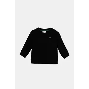 Lacoste bluza copii culoarea negru, melanj imagine
