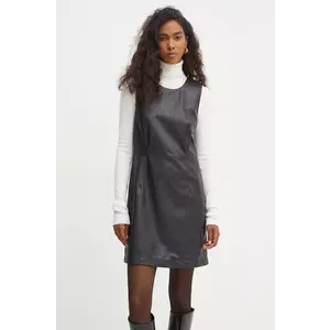 Boss Orange rochie culoarea negru, mini, mulată, 50528482 imagine