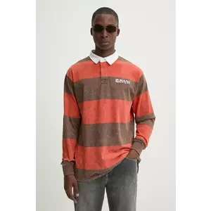 Karl Kani longsleeve din bumbac culoarea portocaliu, modelator, 60230004 imagine