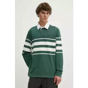 Levi's longsleeve din bumbac culoarea verde, modelator, A4845 imagine