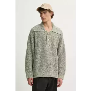 Nanushka pulover de lână DELIER barbati, culoarea verde, NU24PFSW00699 imagine