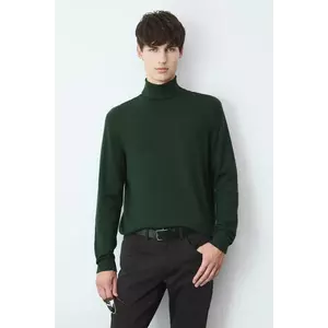 Medicine pulover culoarea verde, light, cu guler imagine