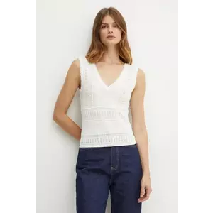 Morgan bluză MUSHU culoarea alb, cu imprimeu, MUSHU imagine