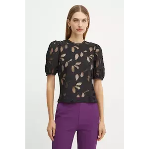 Morgan bluza DROUL femei, culoarea negru, in modele florale, DROUL imagine