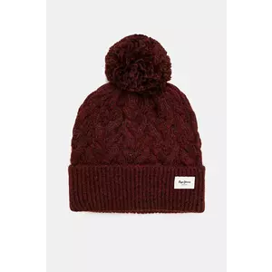 Pepe Jeans caciula WALLIS HAT culoarea bordo, din tricot gros, PL040353 imagine