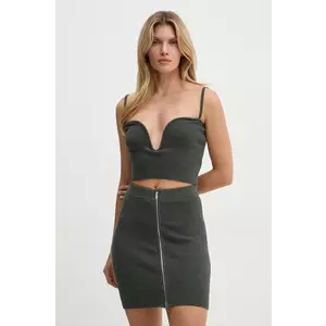 Nanushka top ZUE femei, culoarea gri, NW24PFTP23094 imagine