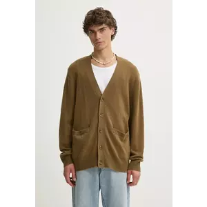 Levi's cardigan din lana culoarea maro, A8621 imagine