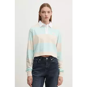 Karl Kani longsleeve din bumbac culoarea bej, 61240021 imagine