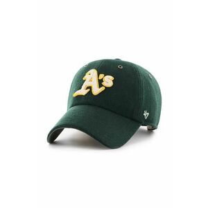 47 brand șapcă de lana MLB Oakland Athletics culoarea verde, cu imprimeu, B-PNTCU18WIS-DG imagine