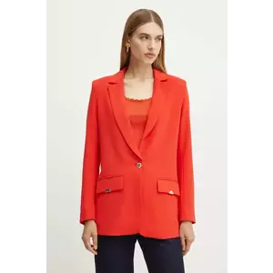 Morgan sacou VERIN culoarea rosu, un singur rand de nasturi, neted, VERIN imagine