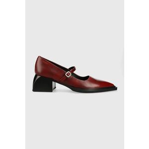 Vagabond Shoemakers pantofi de piele Vivian culoarea bordo, cu toc drept, 5553.018.47 imagine