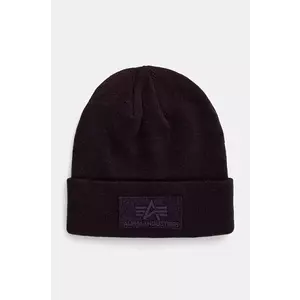 Alpha Industries caciula culoarea violet, din tricot gros imagine