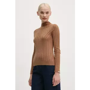 Pepe Jeans pulover IZABEL TURTLENECK femei, culoarea bej, PL702224 imagine