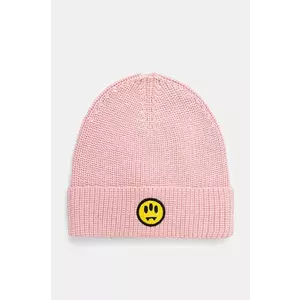 Barrow caciula de lana culoarea roz, de lana, din tesatura neteda, F4BWUAHT025 imagine