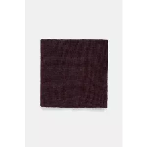 Medicine fular din amestec de lana culoarea bordo, neted imagine