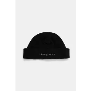 Tommy Jeans caciula culoarea negru, AM0AM12638 imagine