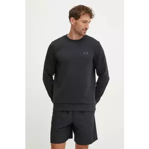 Under Armour bluza Unstoppable Fleece Crew barbati, culoarea negru, cu imprimeu, 1389351 imagine