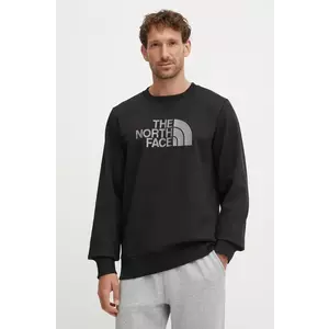 The North Face bluza Drew Peak barbati, culoarea negru, cu imprimeu, NF0A89EKJK31 imagine