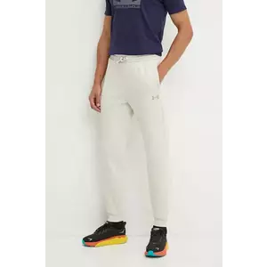 Under Armour pantaloni de trening Armour Fleece Pro culoarea bej, neted, 1386586 imagine