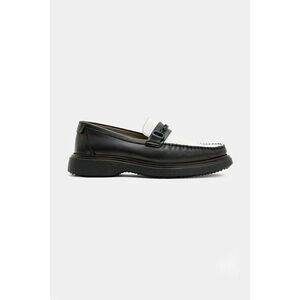 AllSaints mocasini de piele Gibbs Chain Loafer barbati, culoarea negru, M011FB imagine