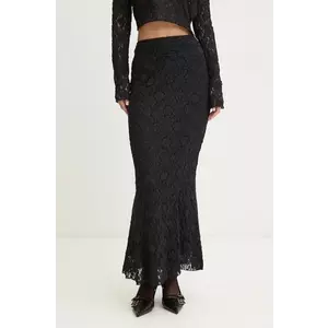 Rotate fusta culoarea negru, maxi, drept, 113070100 imagine