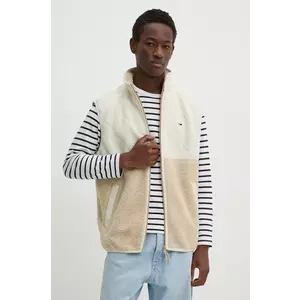 Tommy Jeans vesta barbati, culoarea bej, de tranzitie, DM0DM19628 imagine