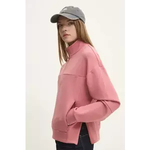 Superdry bluza femei, culoarea roz, neted, W2012170A-9KS imagine