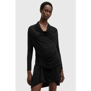 AllSaints rochie AMEI DRESS culoarea negru, mini, dreaptă, W022DB imagine