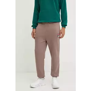 Fila pantaloni de trening Baydon culoarea bej, neted, FAU0149 imagine